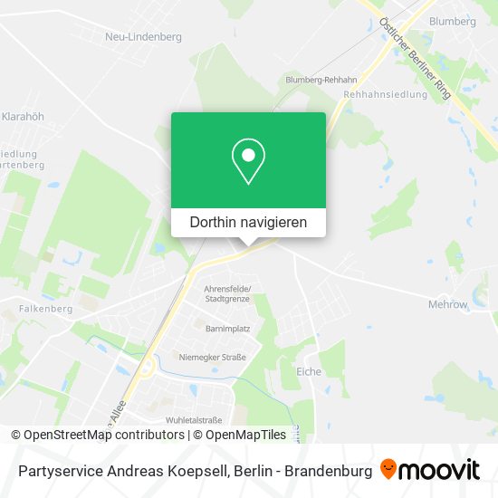 Partyservice Andreas Koepsell Karte
