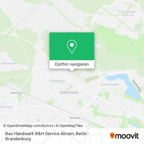 Bau Handwerk B&H Service Abram Karte