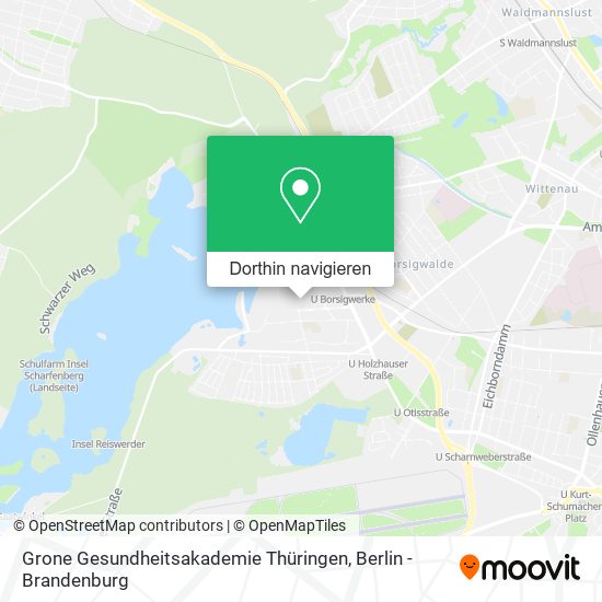 Grone Gesundheitsakademie Thüringen Karte