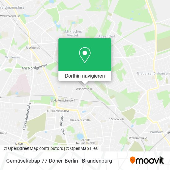 Gemüsekebap 77 Döner Karte