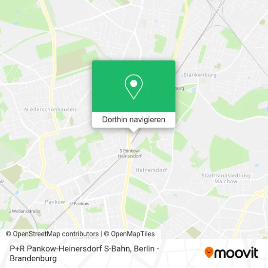 P+R Pankow-Heinersdorf S-Bahn Karte