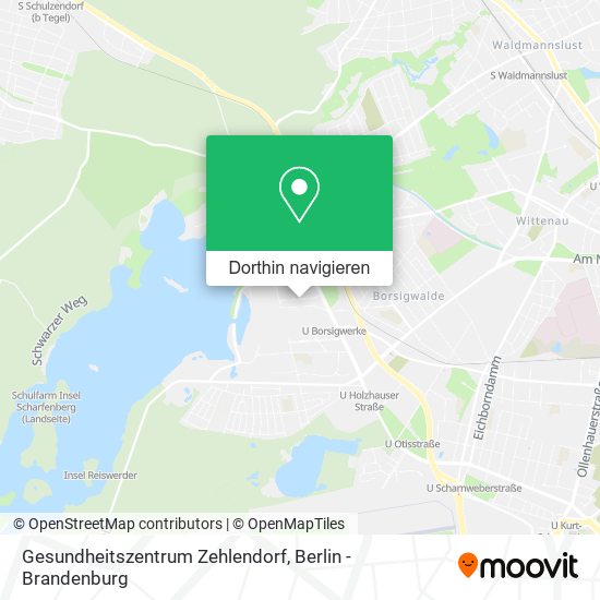 Gesundheitszentrum Zehlendorf Karte