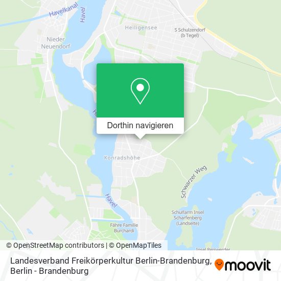 Landesverband Freikörperkultur Berlin-Brandenburg Karte