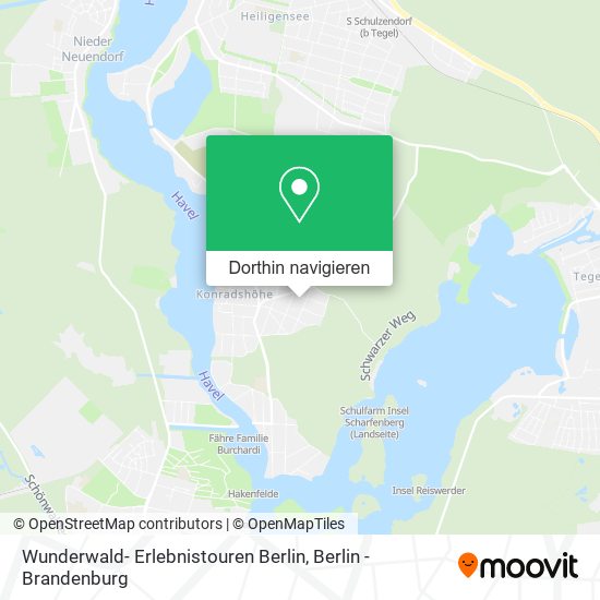 Wunderwald- Erlebnistouren Berlin Karte