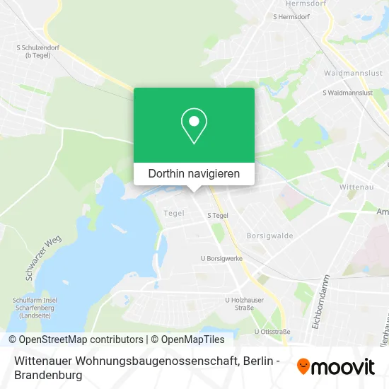 Wittenauer Wohnungsbaugenossenschaft Karte