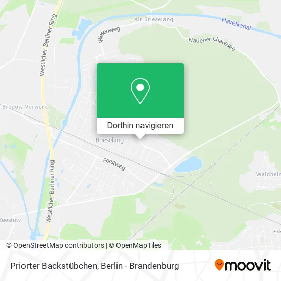 Priorter Backstübchen Karte