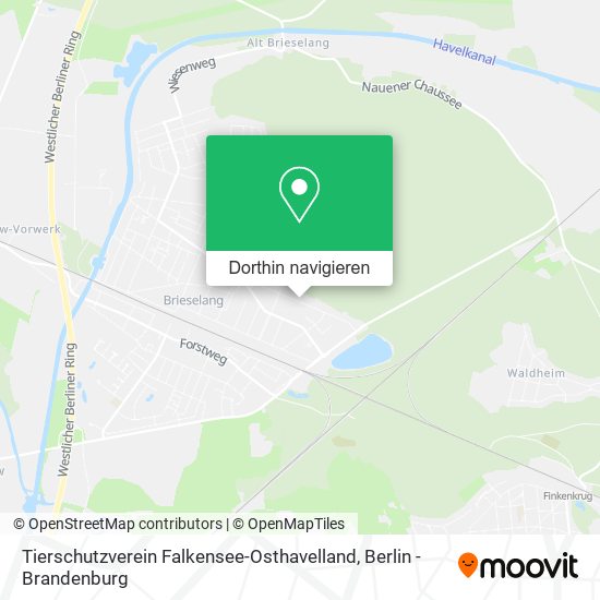 Tierschutzverein Falkensee-Osthavelland Karte