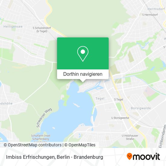 Imbiss Erfrischungen Karte