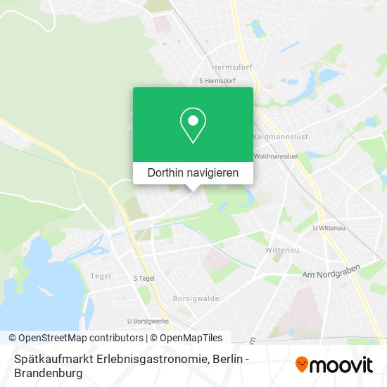 Spätkaufmarkt Erlebnisgastronomie Karte