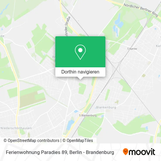 Ferienwohnung Paradies 89 Karte