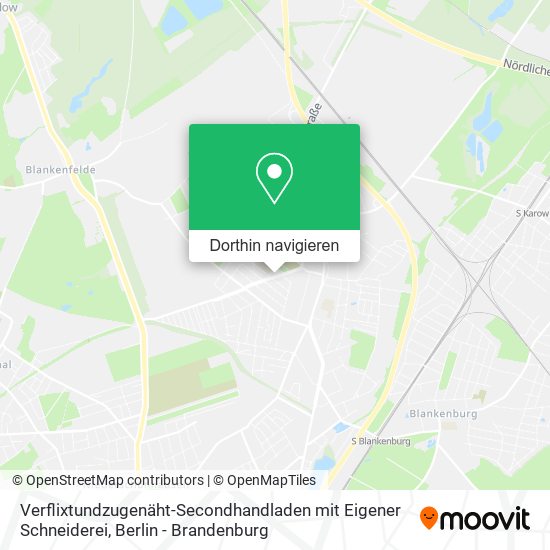 Verflixtundzugenäht-Secondhandladen mit Eigener Schneiderei Karte