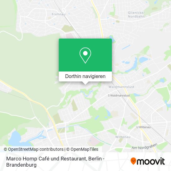 Marco Homp Café und Restaurant Karte