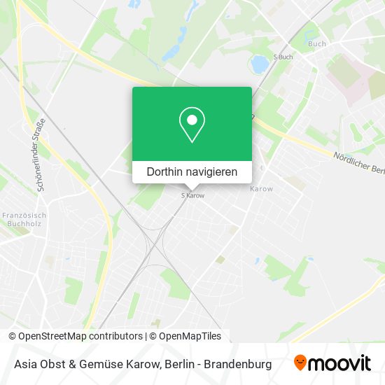 Asia Obst & Gemüse Karow Karte