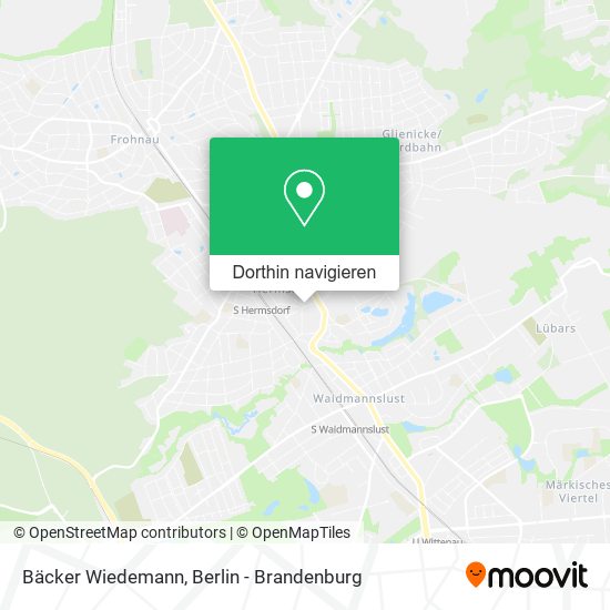 Bäcker Wiedemann Karte