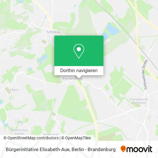 Bürgerinitiative Elisabeth-Aue Karte