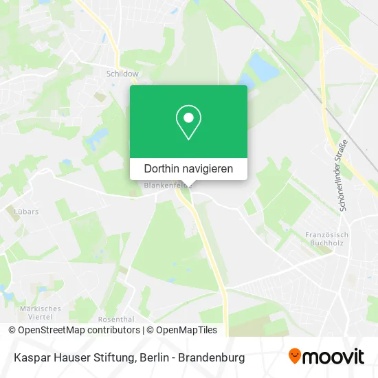 Kaspar Hauser Stiftung Karte