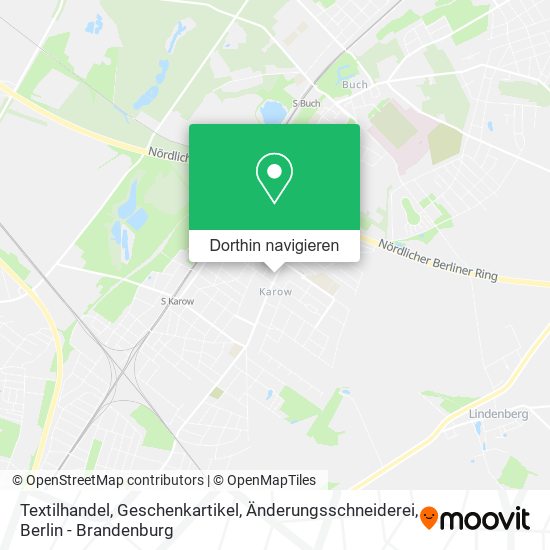 Textilhandel, Geschenkartikel, Änderungsschneiderei Karte