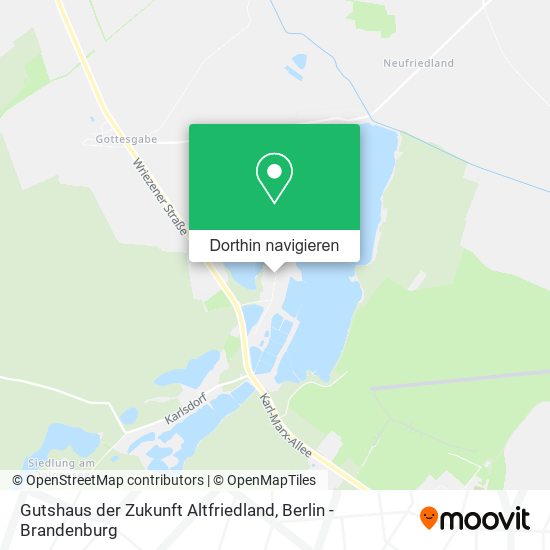 Gutshaus der Zukunft Altfriedland Karte