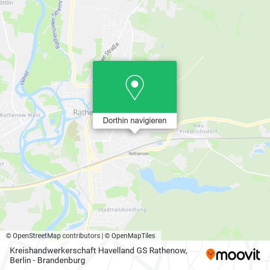 Kreishandwerkerschaft Havelland GS Rathenow Karte