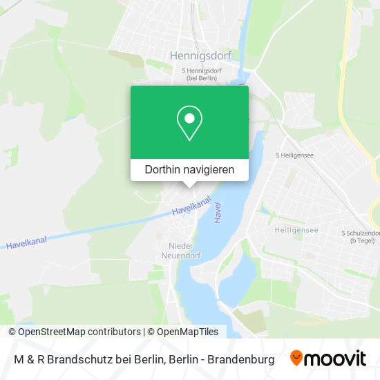 M & R Brandschutz bei Berlin Karte