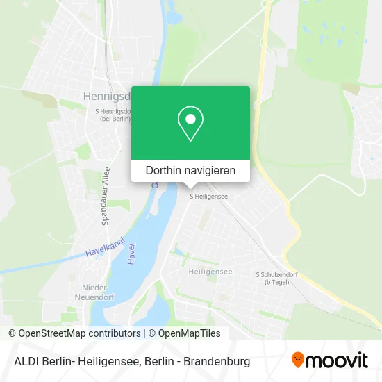 ALDI Berlin- Heiligensee Karte