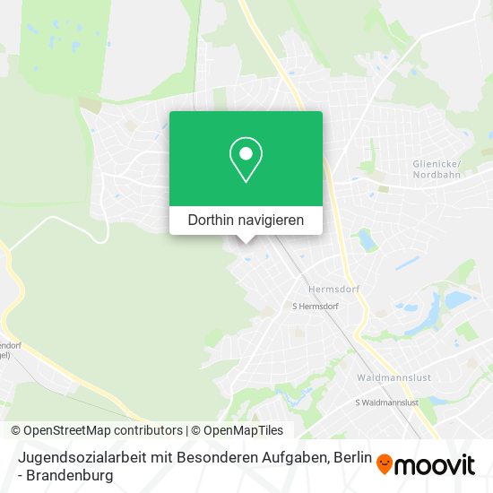 Jugendsozialarbeit mit Besonderen Aufgaben Karte