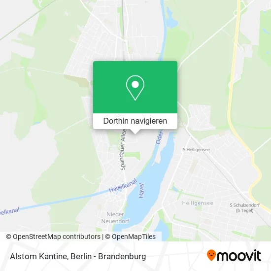 Alstom Kantine Karte