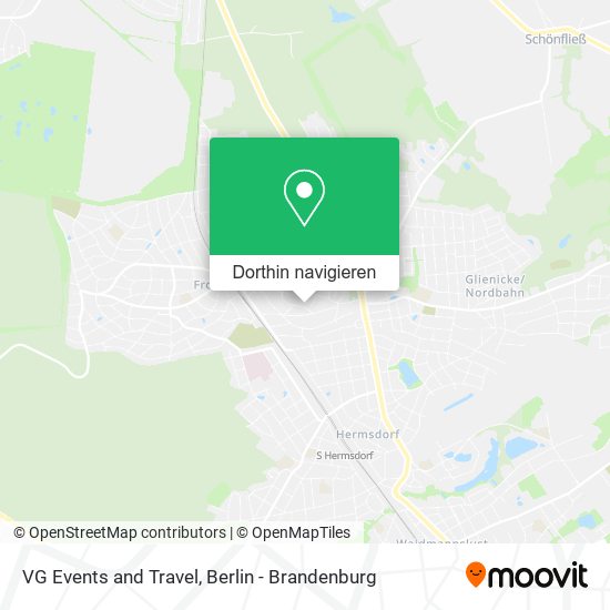 VG Events and Travel Karte