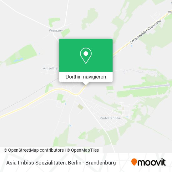 Asia Imbiss Spezialitäten Karte