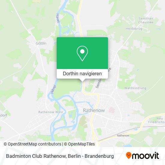 Badminton Club Rathenow Karte