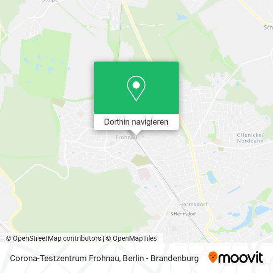 Corona-Testzentrum Frohnau Karte