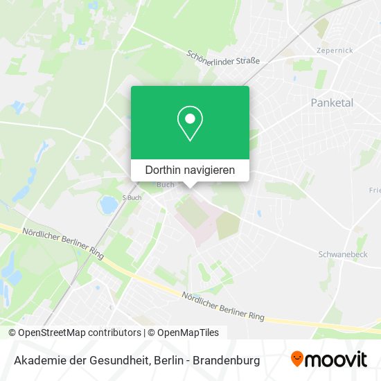 Akademie der Gesundheit Karte