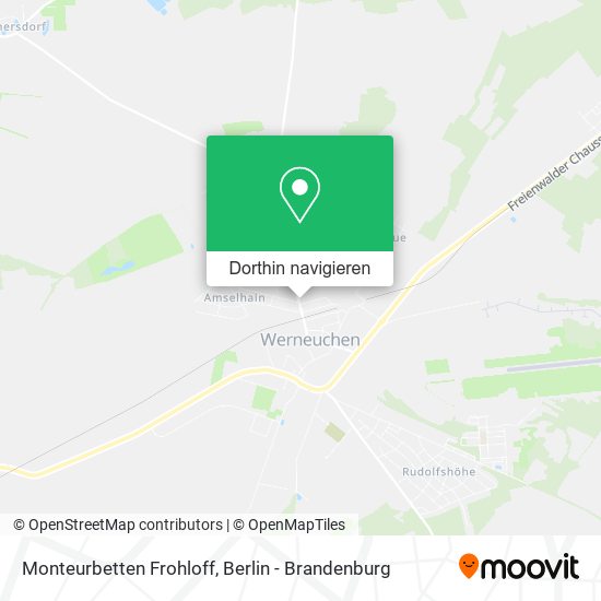 Monteurbetten Frohloff Karte