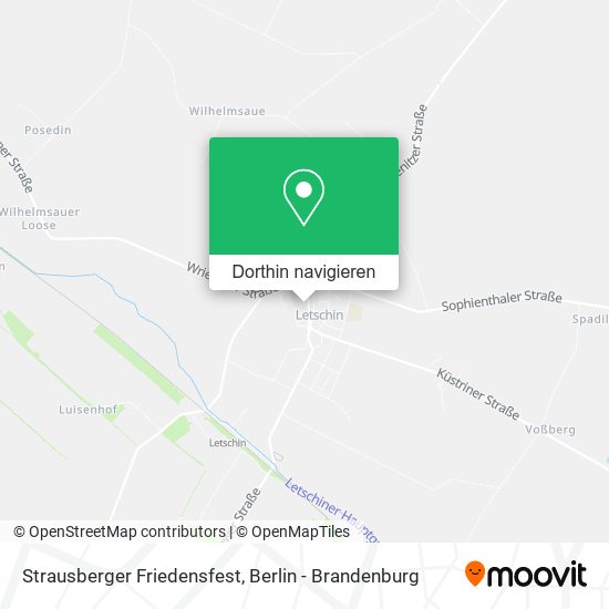 Strausberger Friedensfest Karte