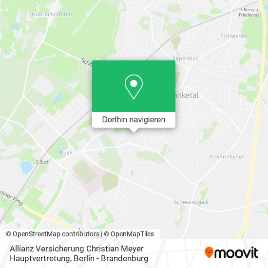 Allianz Versicherung Christian Meyer Hauptvertretung Karte
