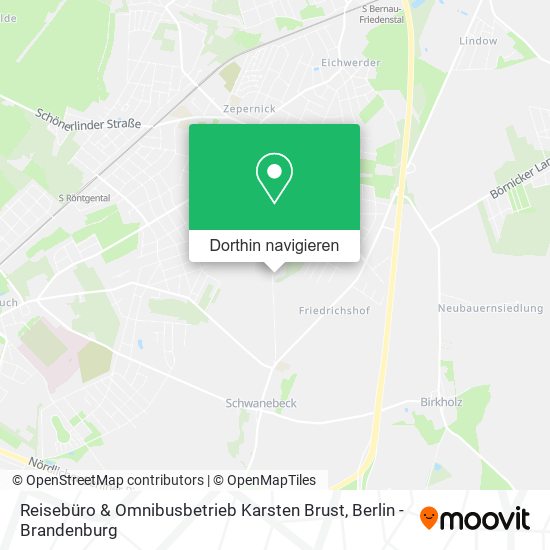 Reisebüro & Omnibusbetrieb Karsten Brust Karte