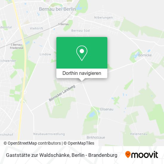 Gaststätte zur Waldschänke Karte