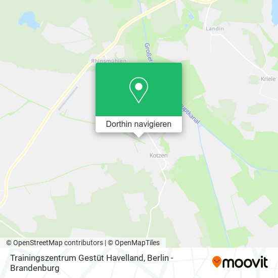 Trainingszentrum Gestüt Havelland Karte