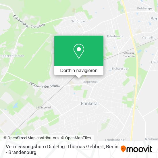 Vermessungsbüro Dipl.-Ing. Thomas Gebbert Karte