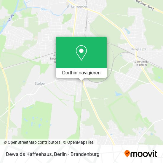 Dewalds Kaffeehaus Karte