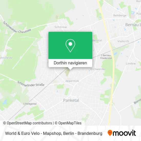 World & Euro Velo - Mapshop Karte