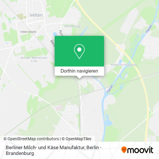 Berliner Milch- und Käse Manufaktur Karte