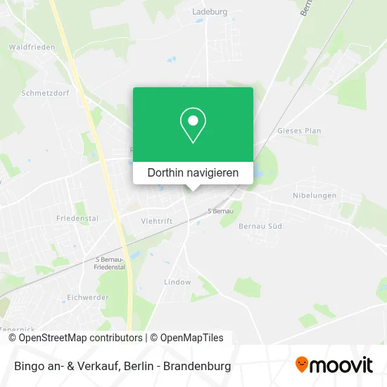 Bingo an- & Verkauf Karte
