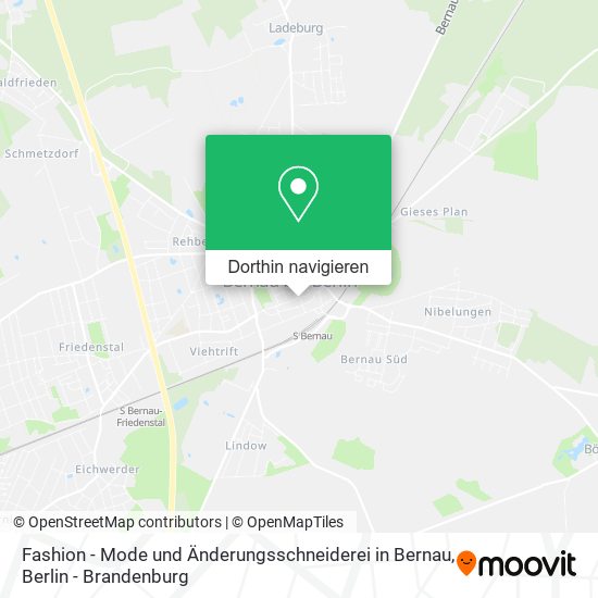 Fashion - Mode und Änderungsschneiderei in Bernau Karte