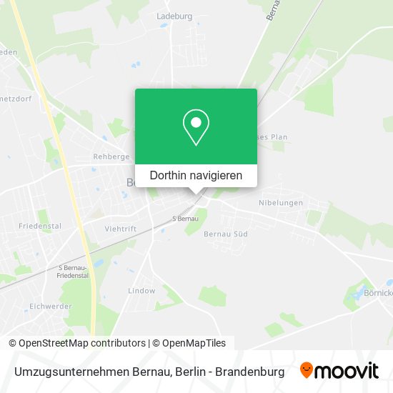 Umzugsunternehmen Bernau Karte