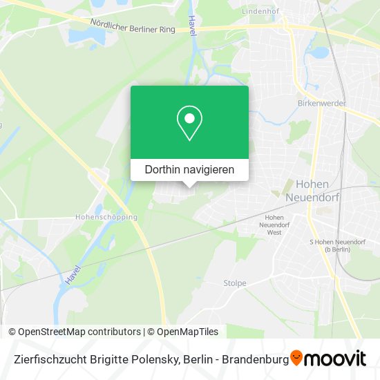 Zierfischzucht Brigitte Polensky Karte