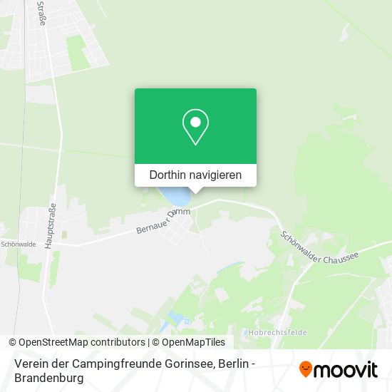 Verein der Campingfreunde Gorinsee Karte