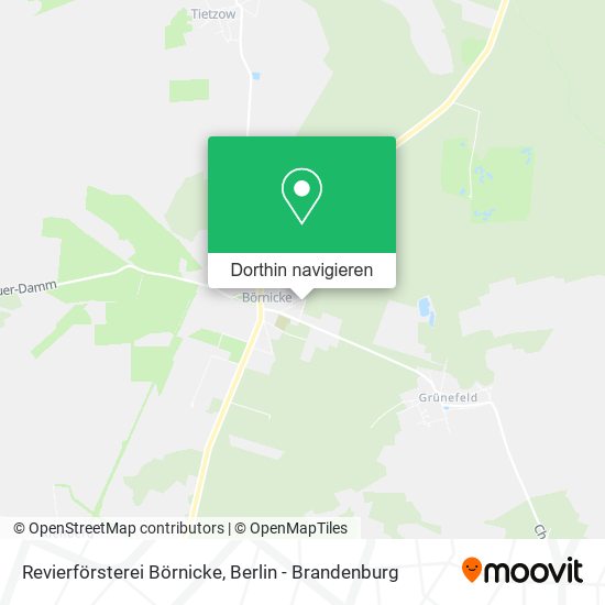 Revierförsterei Börnicke Karte