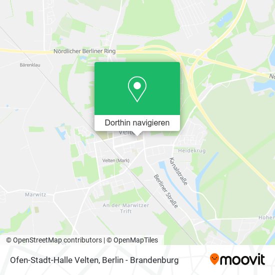 Ofen-Stadt-Halle Velten Karte
