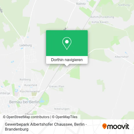 Gewerbepark Albertshofer Chaussee Karte